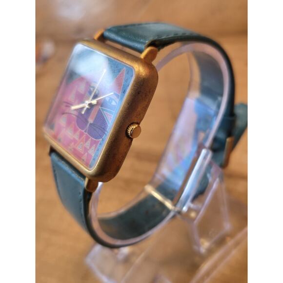 Original Vintage 1990's LAUREL BURCH Quartz Wrist Watch - "Wild Cat" - Picture 5 of 10
